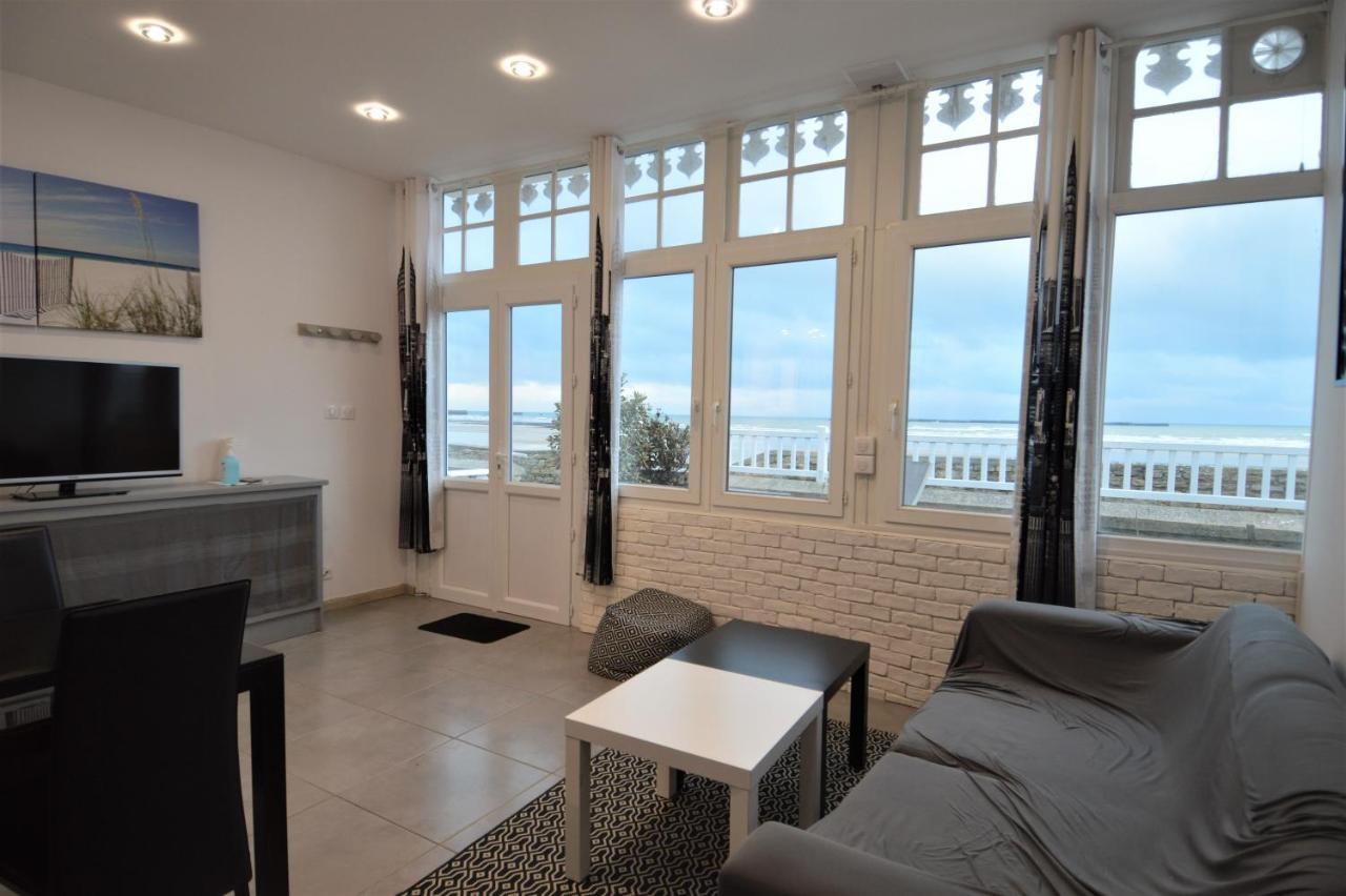 Appartement En Front De Mer Avec Terrasse Et Vue Mer Arromanches-les-Bains Kültér fotó