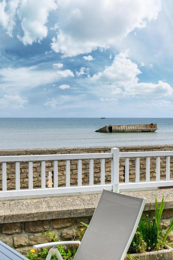 Appartement En Front De Mer Avec Terrasse Et Vue Mer Arromanches-les-Bains Kültér fotó